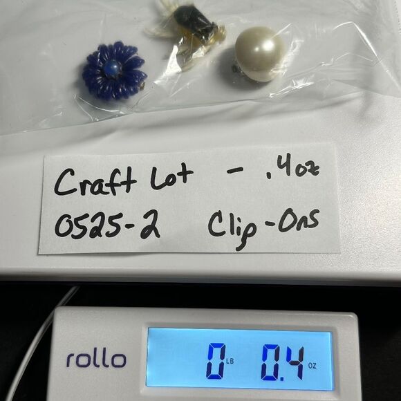 Clip-On Earrings Craft Bulk Bundle of Jewelry - Picture 2 of 2